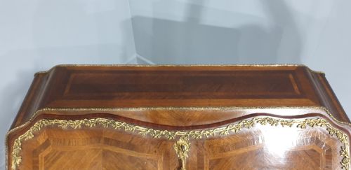 EXCELLENT QUALITY EARLY 19THC FRENCH KINGWOOD PARQUETRY BUREAU - ADDITIONAL PHOTO 2