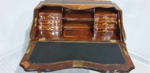 EXCELLENT QUALITY EARLY 19THC FRENCH KINGWOOD PARQUETRY BUREAU - ADDITIONAL PHOTO 10
