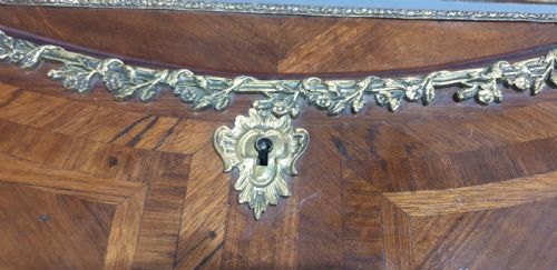 EXCELLENT QUALITY EARLY 19THC FRENCH KINGWOOD PARQUETRY BUREAU - ADDITIONAL PHOTO 1
