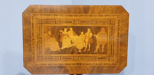 fig 1. Fabulous Marquetry Table Christopher Columbas