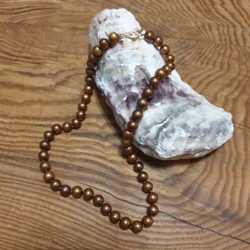 Brown Cultured Pearl Necklace