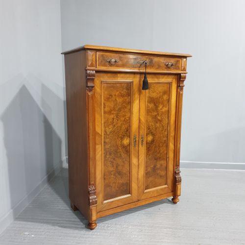 Super French Burr Walnut Cupboard
