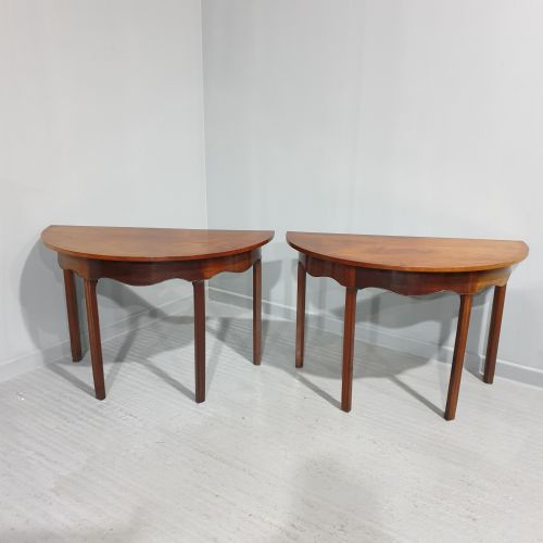 Pair Georgian Mahogany Console Tables