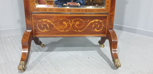 fig 1. Outstanding Inlaid Cheval Mirror Dublin Maker
