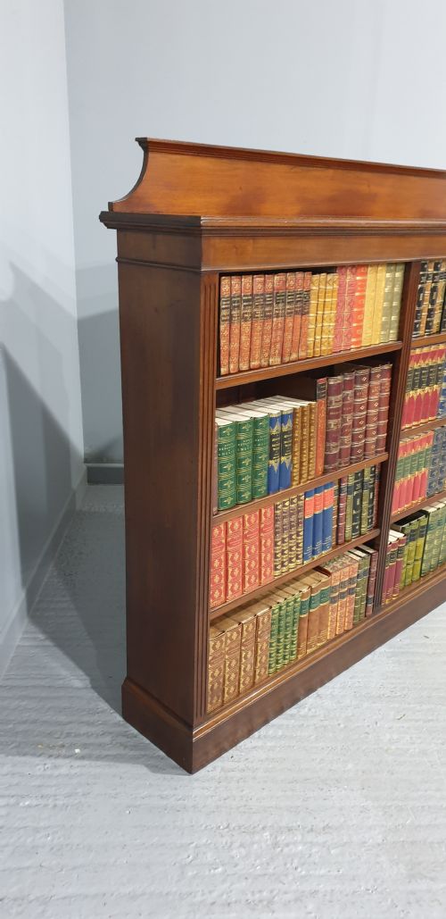 fig 1. Super Mahogany Double Open Library Bookcase