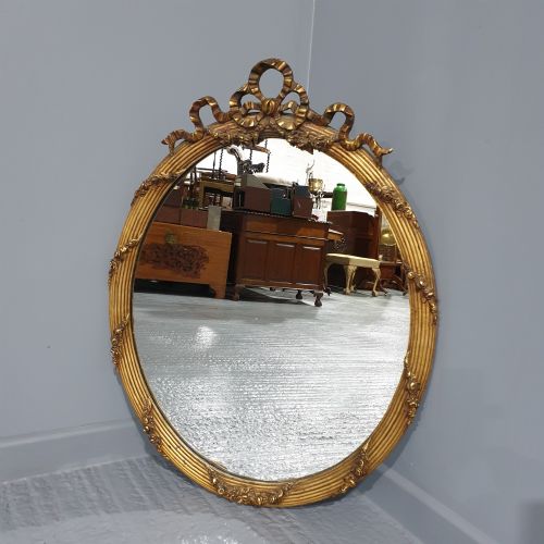 Superb Oval Gilt Mirror