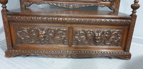 FABULOUS OAK MONKS BENCH - ADDITIONAL PHOTO 2