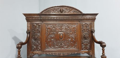 FABULOUS OAK MONKS BENCH - ADDITIONAL PHOTO 5