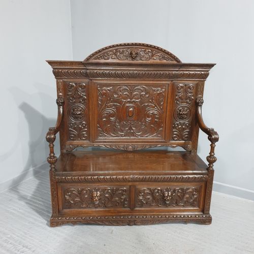 FABULOUS OAK MONKS BENCH - ADDITIONAL PHOTO 1