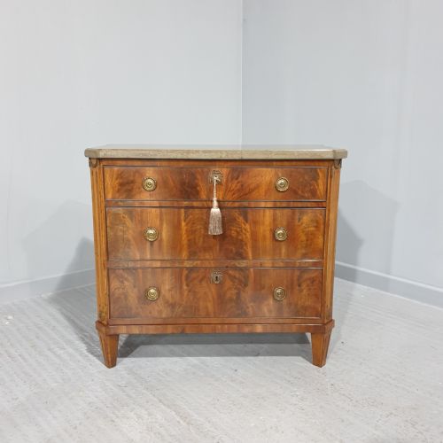 fig 1. Very Good Empire Mahogany Commode Chest of Drawers