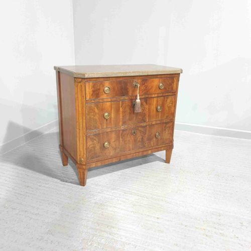 Very Good Empire Mahogany Commode Chest of Drawers