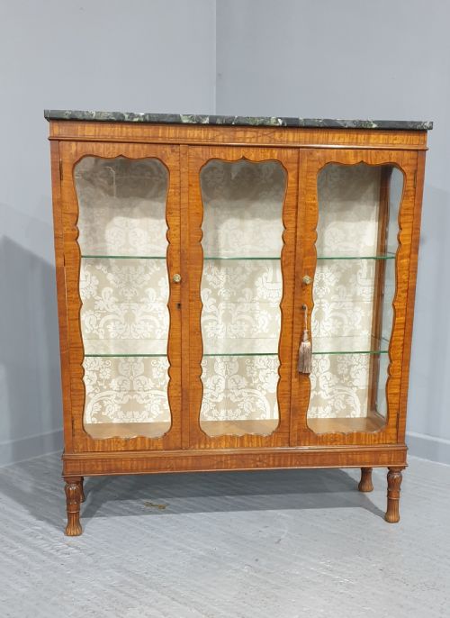 fig 1. Fine Satinwood Inlaid Display Cabinet