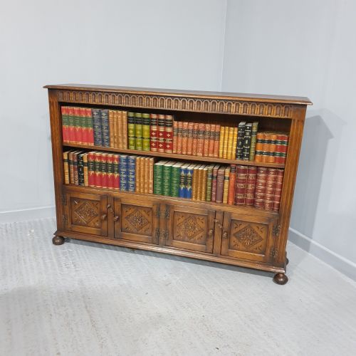 Oak Open Low Bookcase