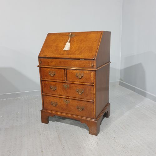 Super Burr Walnut Queen Anne Bureau