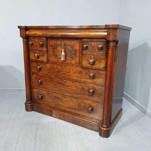 fig 1. Wonderful Victorian Mahogany Chest of Drawers