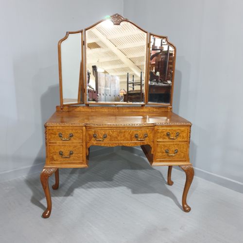 fig 1. Beautiful Burr Walnut Dressing Table