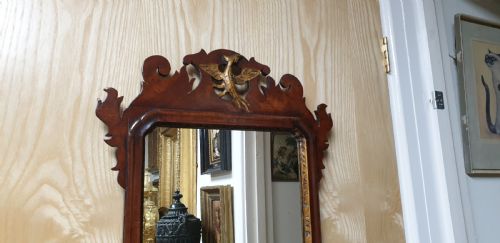 FINE GEORGIAN MAHOGANY MIRROR - ADDITIONAL PHOTO 3