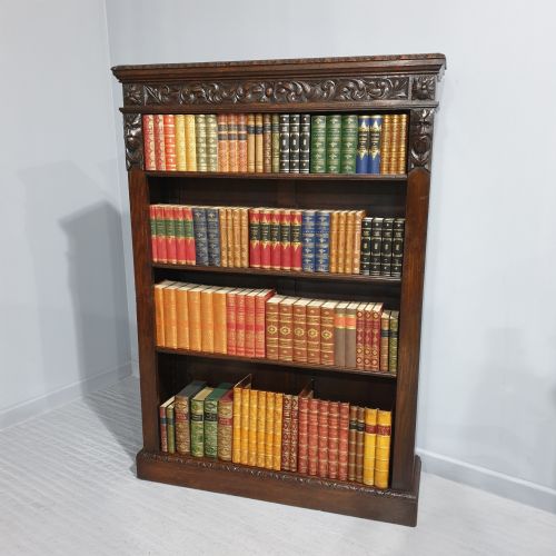 Large Outstanding Open Adjustable Green Man Bookcase