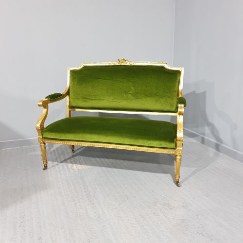 Superb French Gilt Two Seat Sofa