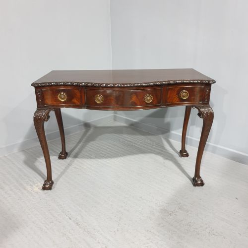 Mahogany Serpentine Side Table