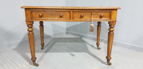 fig 1. Victorian Golden Oak Writing Desk