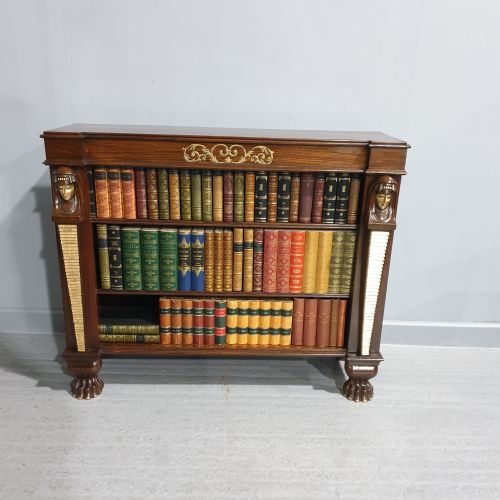 Low Level Mahogany Open Bookcase