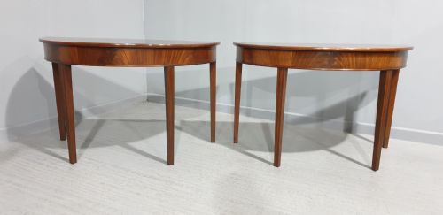 fig 1. Super pair Regency Mahogany Console Tables