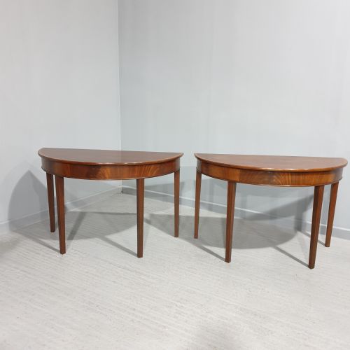 Super Pair Regency Mahogany Console Tables