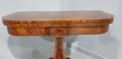 fig 1. Fine Inlaid Mahogany Card Games Table
