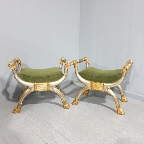 Pair X Framed Stools