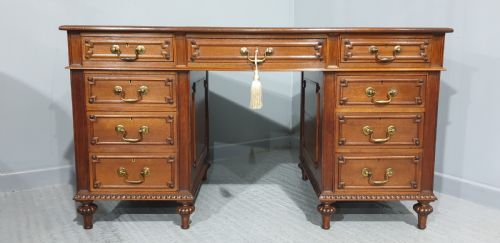 fig 1. Superb Mahogany Pedestal Desk
