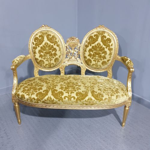 fig 1. Outstanding French Gilt Sofa
