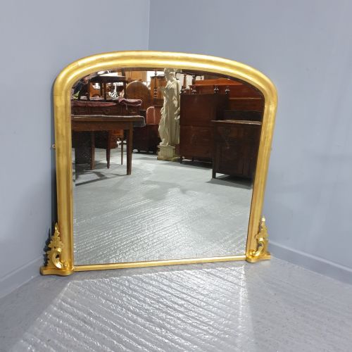 English Gilt Overmantle Mirror