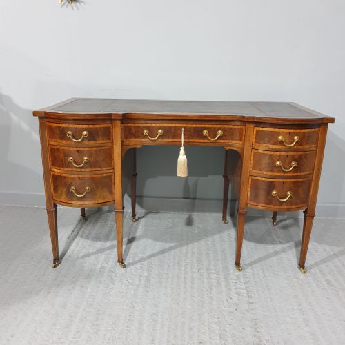 Super Inlaid Mahogany Kneehole Desk