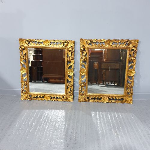 Excellent Pair Gilt Wall Mirrors