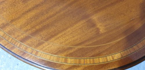 FINE MAHOGANY INLAID BABY SUTHERLAND TABLE - ADDITIONAL PHOTO 3