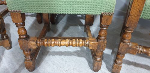 SUPERB SET SIX OAK DINING CHAIRS - ADDITIONAL PHOTO 13