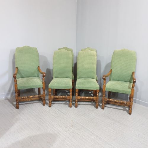 SUPERB SET SIX OAK DINING CHAIRS - ADDITIONAL PHOTO 4
