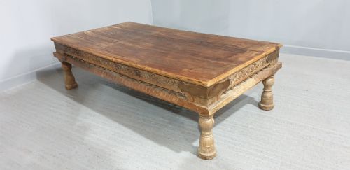 Large  Bleached Elm Coffee Table