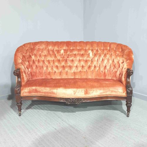 Outstanding Victorian Mahogany Sofa