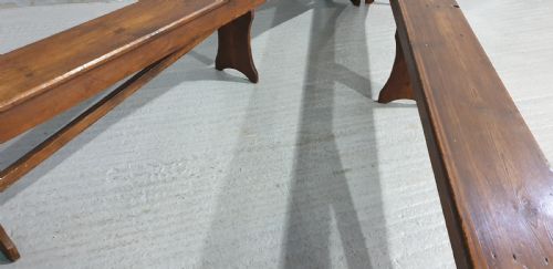 SUPER PAIR VICTORIAN LONG BENCHES - ADDITIONAL PHOTO 4