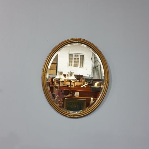 Lovely Edwardian Gilt Oval Mirror
