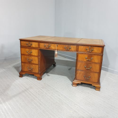 fig 1. Superb Mahogany Pedestal Desk