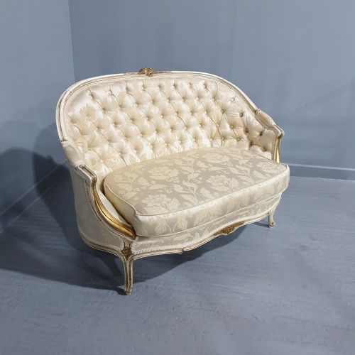 fig 1. Lovely French Painted Two Seat Sofa