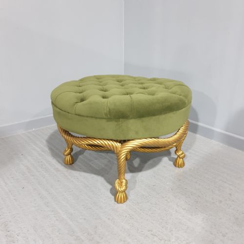 Wonderful Gilt Rope Stool