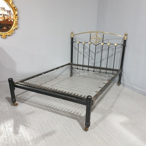 Victorian Brass and Iron Double Bed