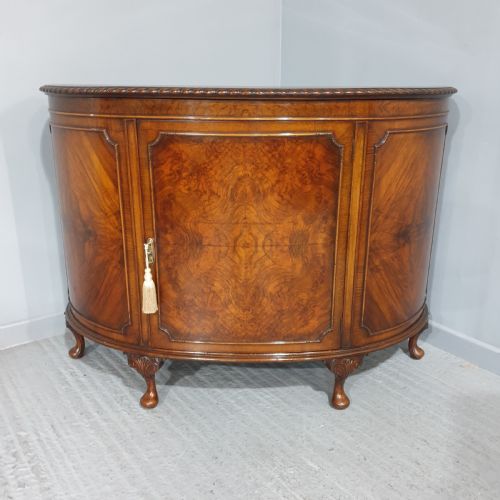 Wonderful Burr Walnut Side Cabinet
