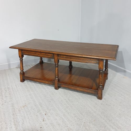 Solid Oak Plank Coffee Table