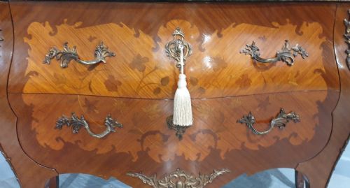 fig 1. French Marquetry Commode Chest of Drawers