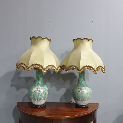 Lovely Pair Chinese Lamps